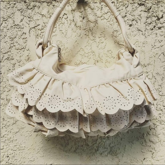 Ruffled Shoulder Bag - Picture 1 of 5